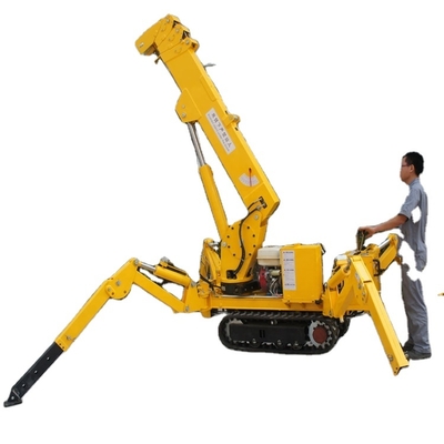 5T 8T Spider Crawler Remote Control Electric Diesel Telescopic Spider Boom Lift