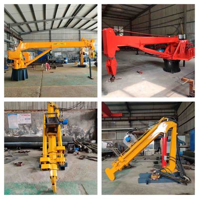 جرثقیل تلسکوپی دریایی عرشه چرخشی 10T 20T Long Boom Mobile Crane Harbor