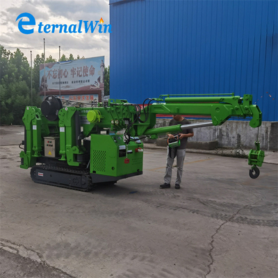 جرثقیل کوچک کشنده کارآمد Telescopic Boom جرثقیل عنکبوت الکتریکی برای همه کاره