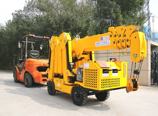 3tn ظرفیت چرخ دار یا خزنده قابل حمل تجهیزات کوچک نوع عنکبوت با مکانیسم بلند