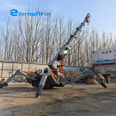 جرثقیل ریموت کنترلی برای پروژه های ساخت و ساز 9.6 متر طول جب 15 متر حداکثر ارتفاع بلند