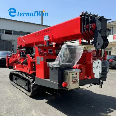 8 Tons Operating Weight Spider Crawler Crane Diesel Engine AC Motor Maximum Lifting Height 21 Meters