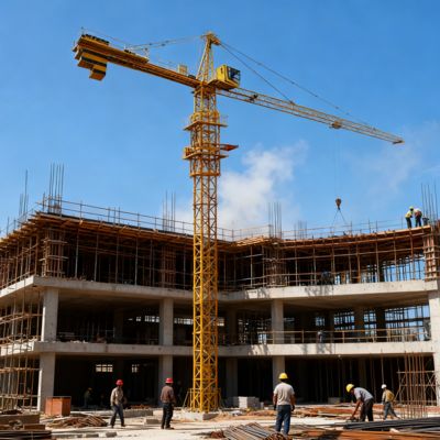 دستگاه جرثقیل بلند کننده 0.5mmin با ظرفیت بارگذاری 10T و سرعت بلند کردن 80mmin تجهیزات ساختمانی صنعتی سنگین