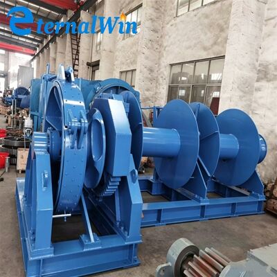 الکتریسیته لنگر دریایی وینچ تنها / دوبل درام کشتی بادی برای کشتی و پلت فرم دریایی